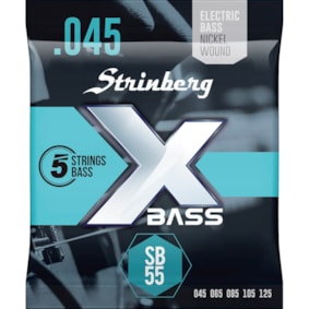 Encordoamento para Contrabaixo Strinberg SB-55 de 5 Cordas 0.045 - 0.125