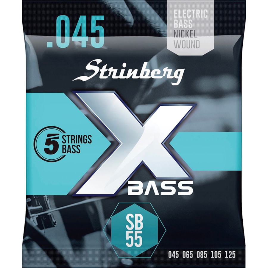 Encordoamento para Contrabaixo Strinberg SB-55 de 5 Cordas 0.045 - 0.125