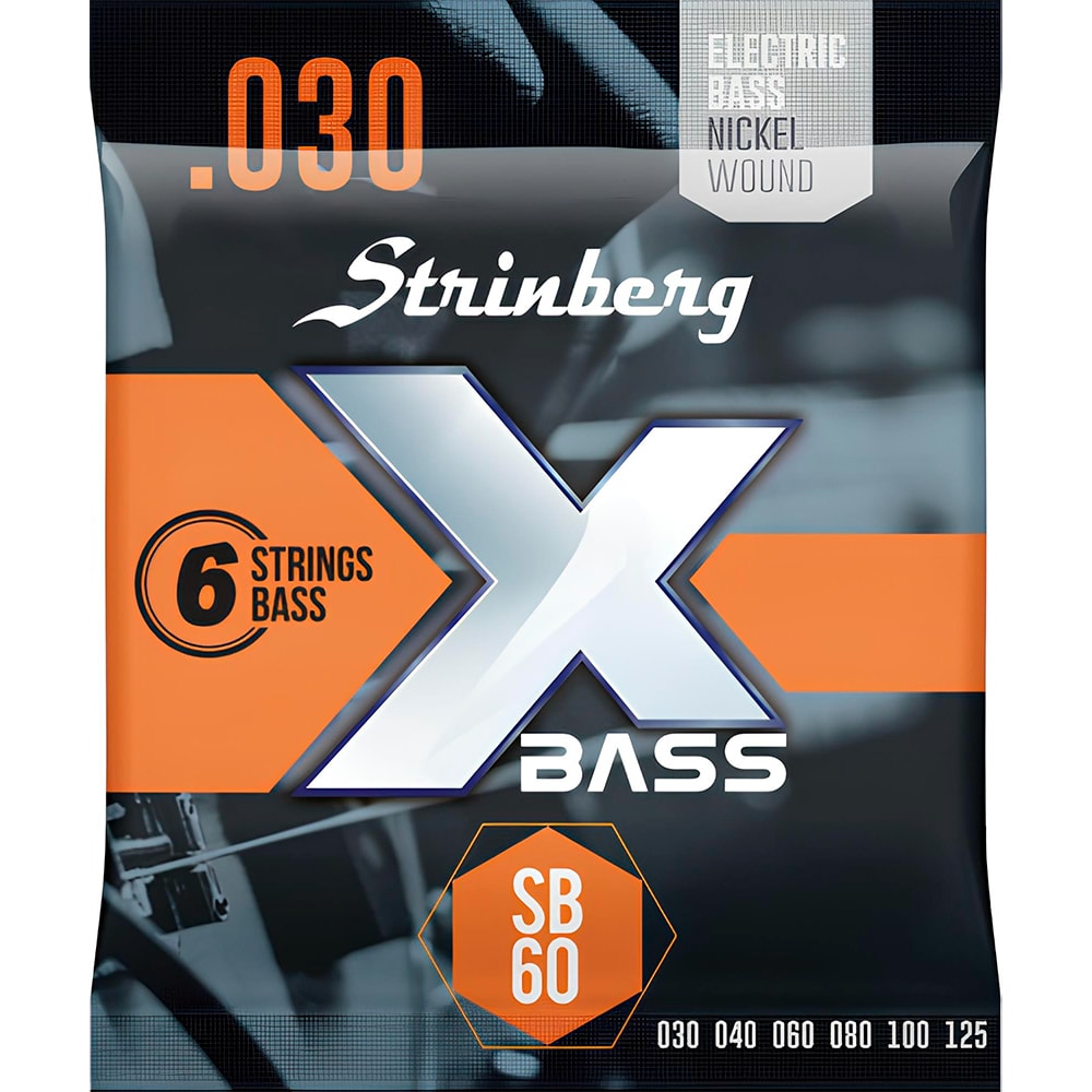 Encordoamento para Contrabaixo Strinberg SB-60 de 6 Cordas 0.040 - 0.125