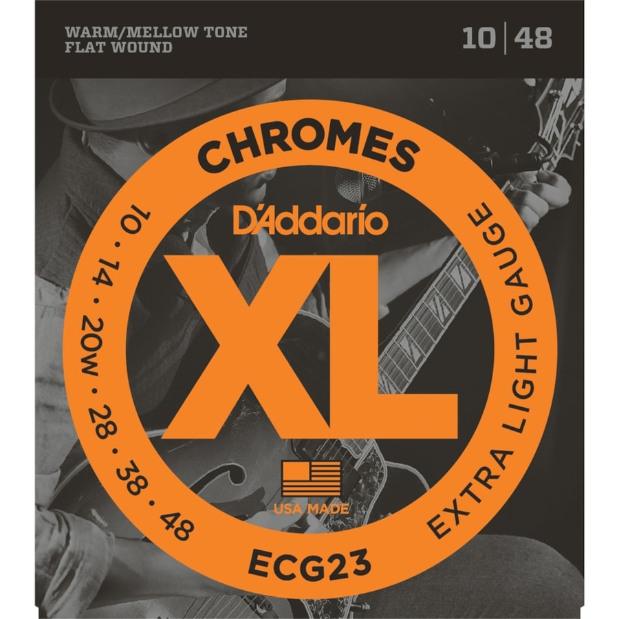 Encordoamento para Guitarra DAddario ECG23 Chromes Extra Light 0.010