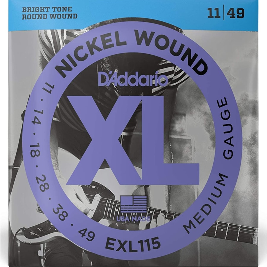 Encordoamento para Guitarra D'Addario EXL115 Blues/Jazz Rock 0.011 Encordoamento para Guitarra D'Addario EXL115 Blues/Jazz Rock 0.011