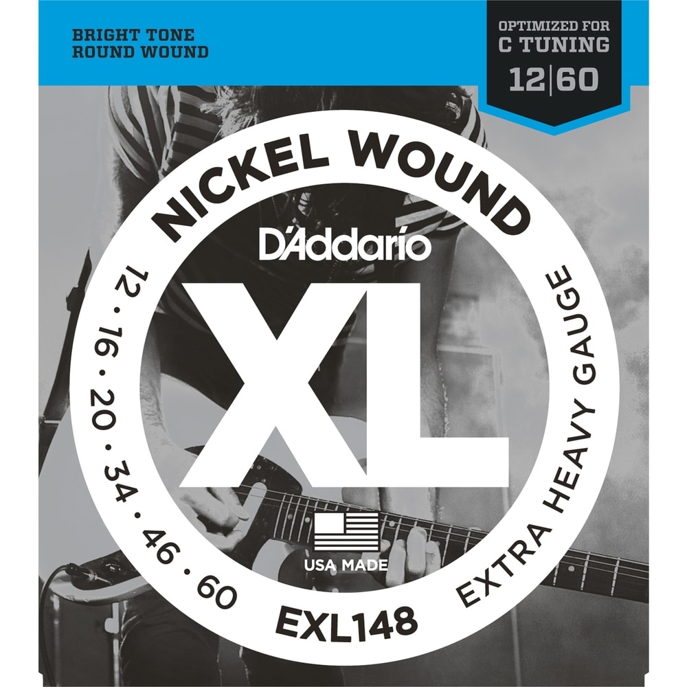 Encordoamento para Guitarra D'Addario EXL148 Extra Heavy 0.012