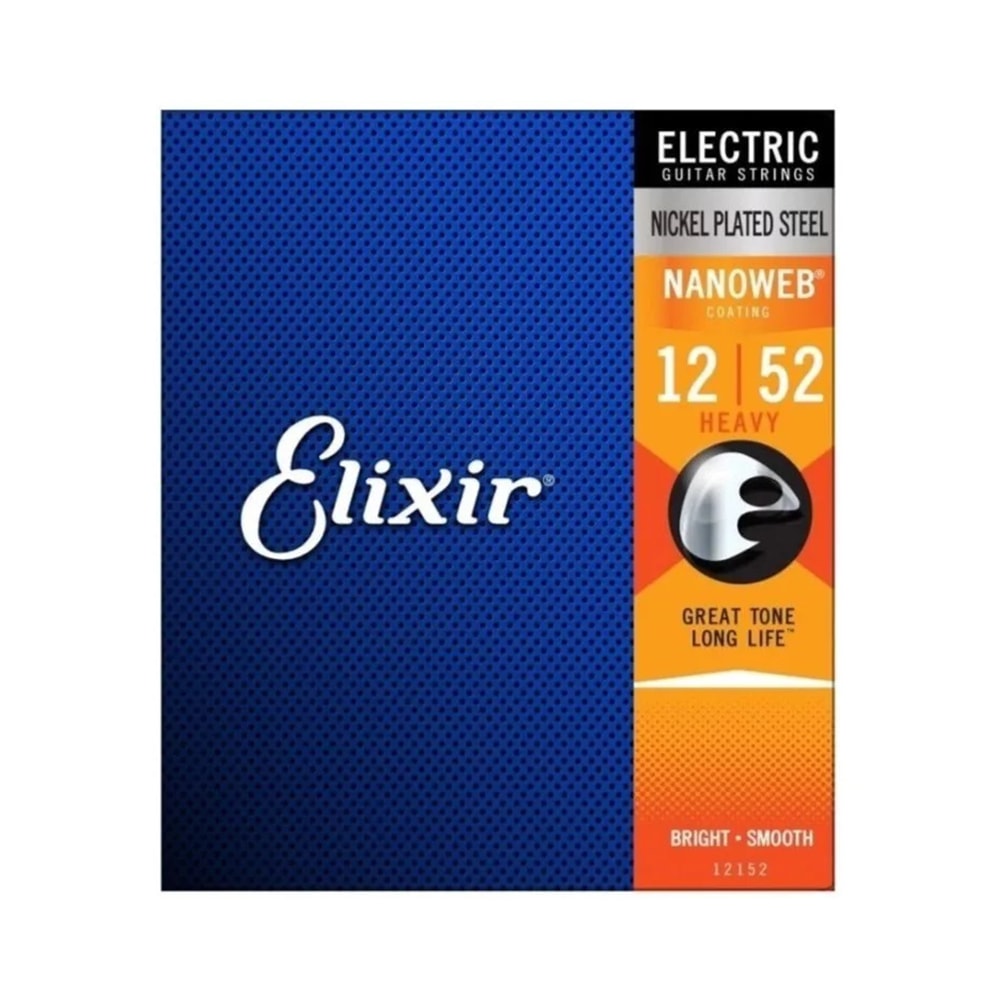 Encordoamento para Guitarra Elixir 12152 Heavy Nanoweb 0.012