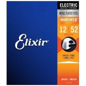 Encordoamento para Guitarra Elixir 12152 Heavy Nanoweb 0.012 Encordoamento para Guitarra Elixir 12152 Heavy Nanoweb 0.012