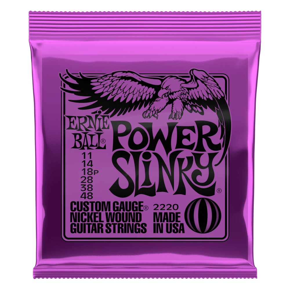 Encordoamento para Guitarra Ernie Ball 2220 Power Slinky 0.011