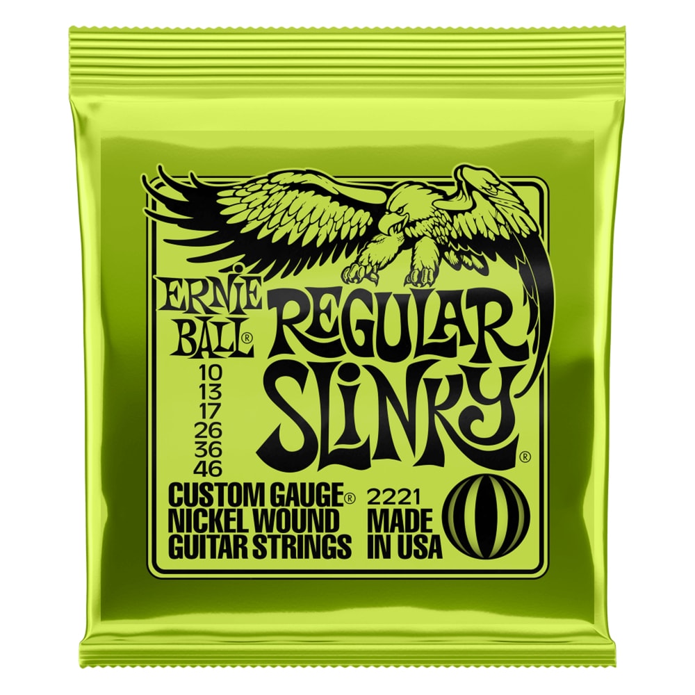 Encordoamento para Guitarra Ernie Ball 2221 Regular Slinky 0.010