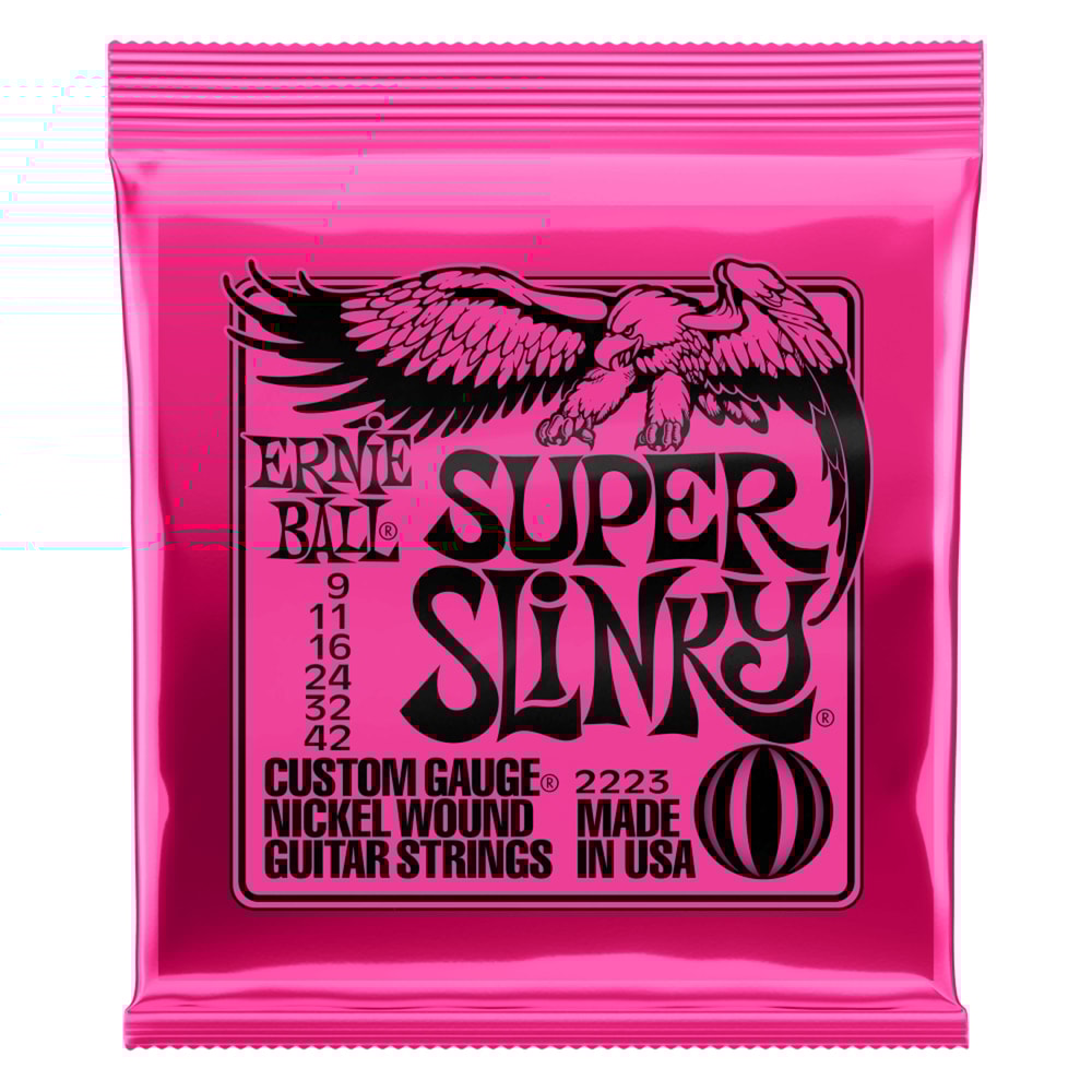Encordoamento para Guitarra Ernie Ball 2223 Super Slinky 0.009