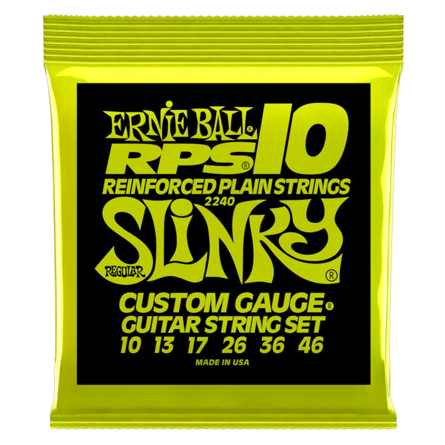 Encordoamento para Guitarra Ernie Ball 2240 Regular Slinky RPS .010 Encordoamento para Guitarra Ernie Ball 2240 Regular Slinky RPS .010