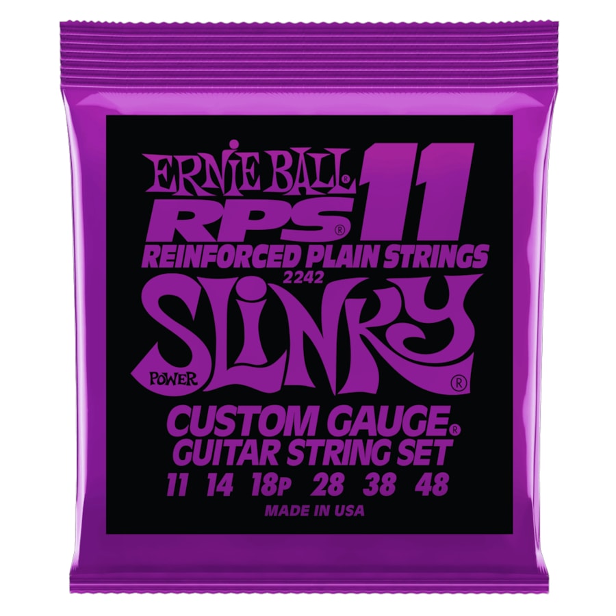 Encordoamento para Guitarra Ernie Ball 2242 Power Slinky RPS .011 Encordoamento para Guitarra Ernie Ball 2242 Power Slinky RPS .011
