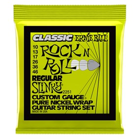 Encordoamento para Guitarra Ernie Ball 2251 Regular Slinky Classic Rock n Roll .010