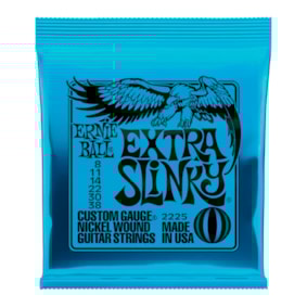 Encordoamento para Guitarra Ernie Ball P2225 Extra Slinky 0.008 – 0.038 Encordoamento para Guitarra Ernie Ball P2225 Extra Slinky 0.008 – 0.038