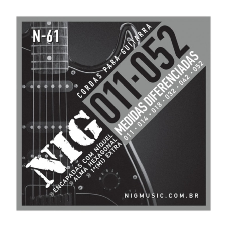 Encordoamento para Guitarra NIG N-61 0.011 Encordoamento para Guitarra NIG N-61 0.011