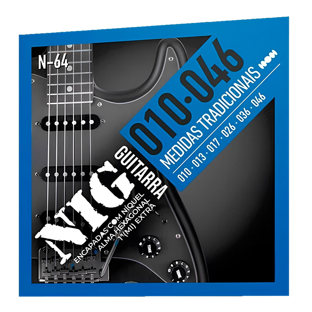 Encordoamento para Guitarra NIG N-64 0.010