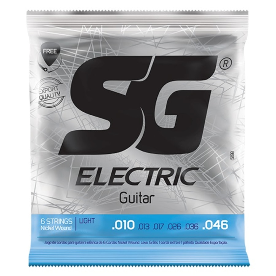 Encordoamento para Guitarra SG 0.010 SG5198 Encordoamento para Guitarra SG 0.010 SG5198