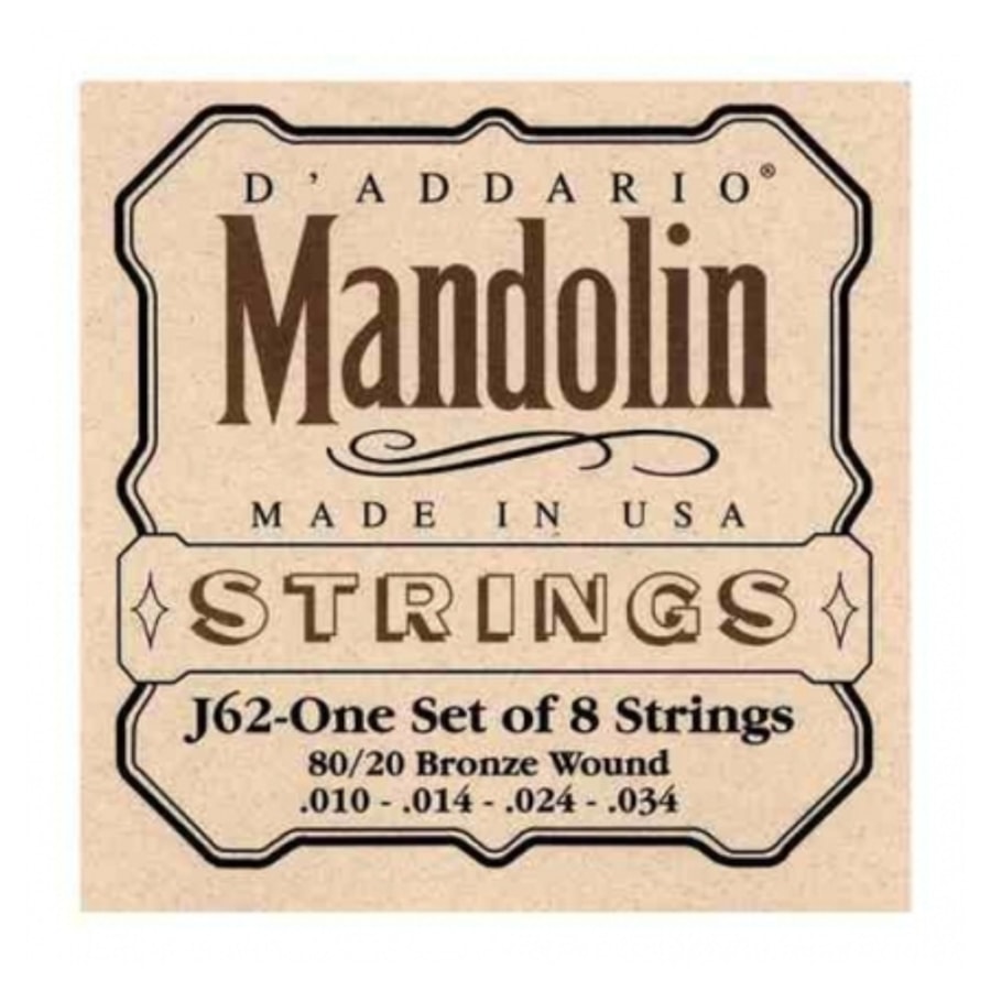 Encordoamento para Mandolim/Bandolim D'Addario J62 Encordoamento para Mandolim/Bandolim D'Addario J62