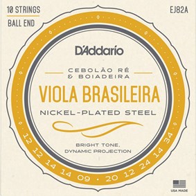 Encordoamento para Viola Brasileira D’Addario EJ82A