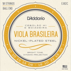 Encordoamento para Viola Brasileira D’Addario EJ82C Encordoamento para Viola Brasileira D’Addario EJ82C