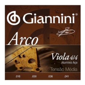 Encordoamento para Viola de Arco 4/4 Giannini Encordoamento para Viola de Arco 4/4 Giannini