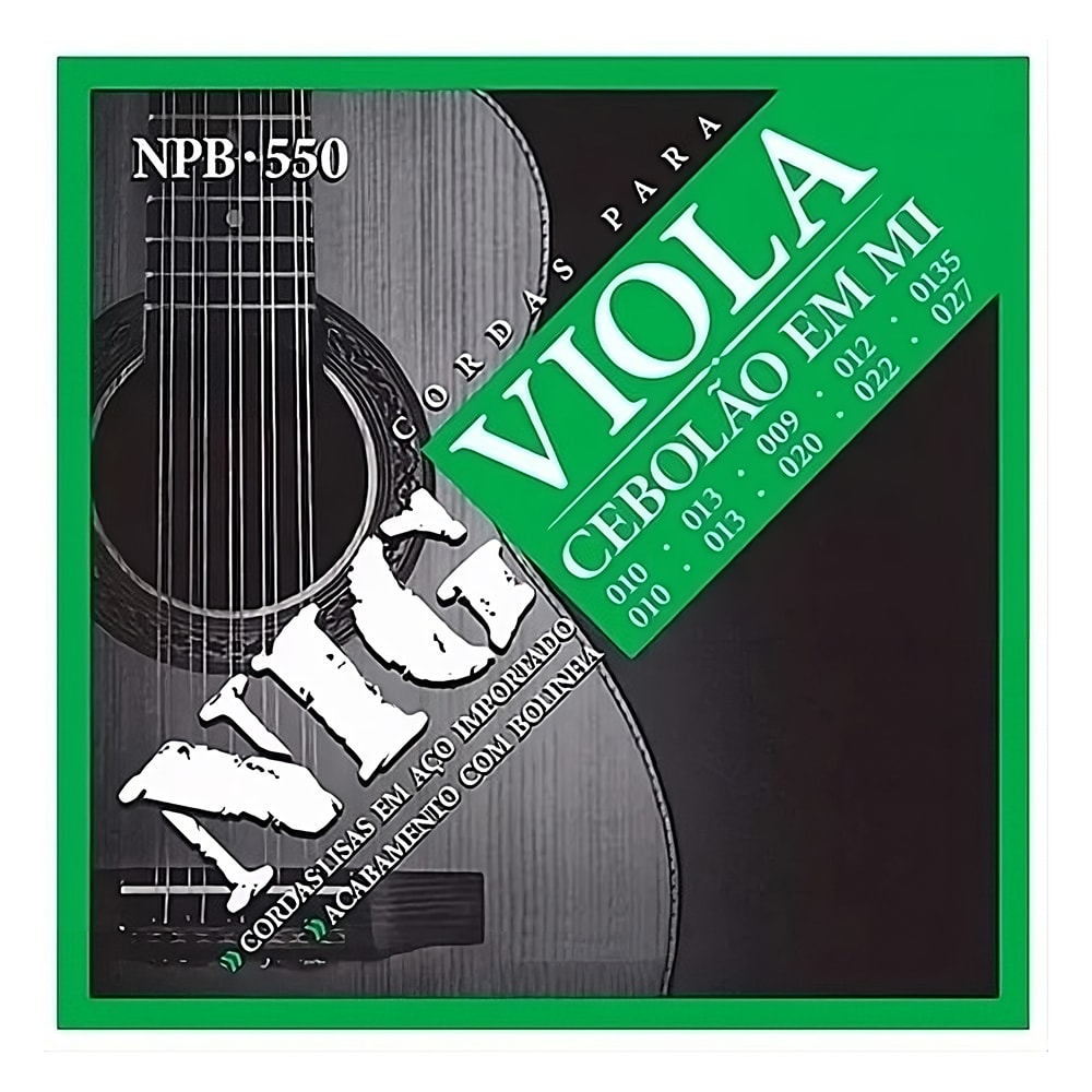 Encordoamento para Viola NIG NPB550 Cebolão em Mí