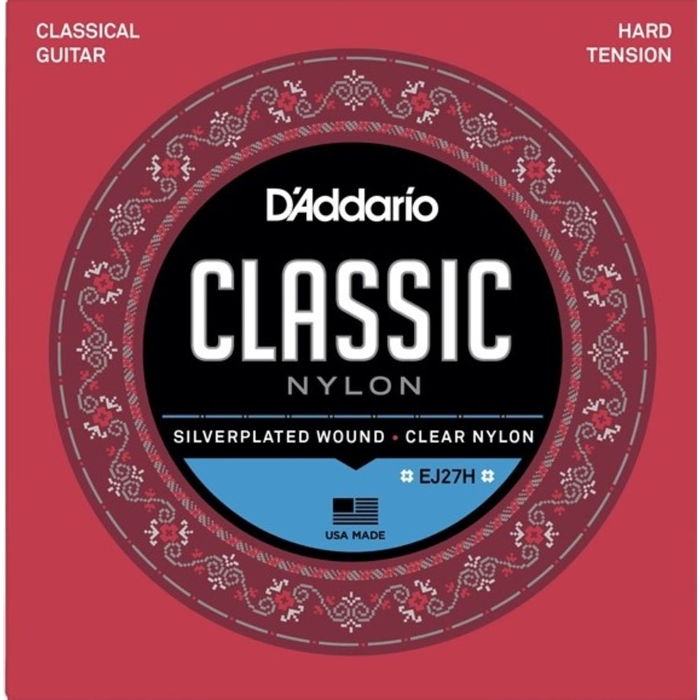 Encordoamento para Violao D'Addario EJ27H Classic Nylon Hard Tension