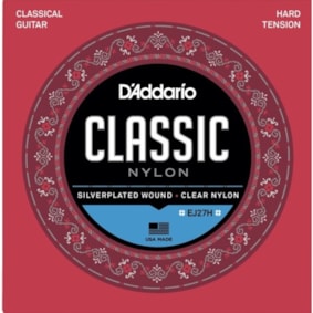 Encordoamento para Violao D'Addario EJ27H Classic Nylon Hard Tension Encordoamento para Violao D'Addario EJ27H Classic Nylon Hard Tension
