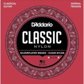 Encordoamento para Violao D'Addario EJ27N Classic Nylon Normal Tension Encordoamento para Violao D'Addario EJ27N Classic Nylon Normal Tension