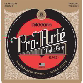 Encordoamento para Violao D'Addario EJ45 Pró Arte Nylon Core T. Normal Encordoamento para Violao D'Addario EJ45 Pró Arte Nylon Core T. Normal