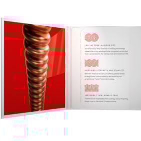 Encordoamento para Violão D'Addario XS XSAPB1356 Medium Gauge 0.013 Encordoamento para Violão D'Addario XS XSAPB1356 Medium Gauge 0.013