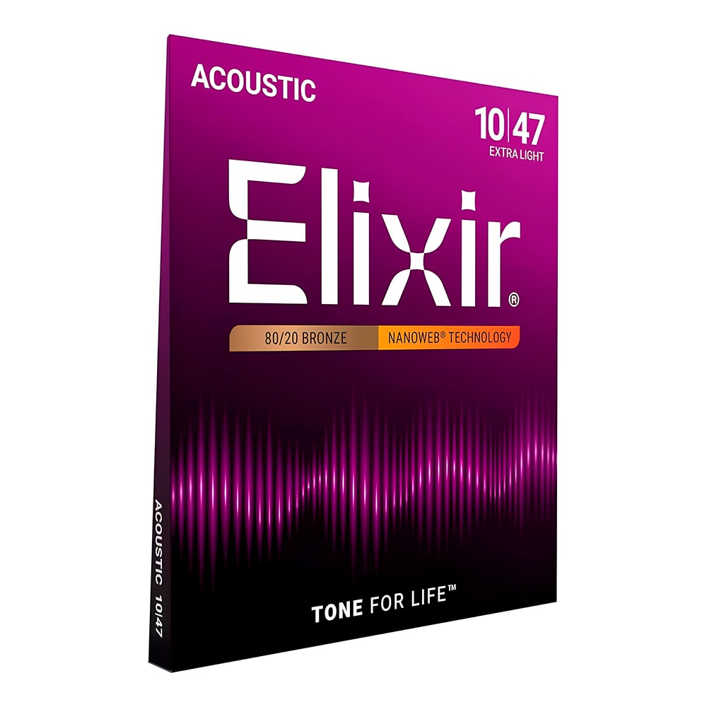 Encordoamento para Violão Elixir Nanoweb 11002 Extra Light 0.010