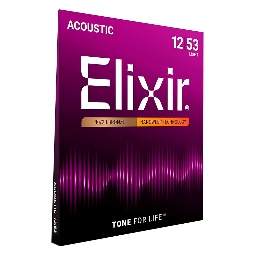 Encordoamento para Violão Elixir Nanoweb 11052 Light 0.012