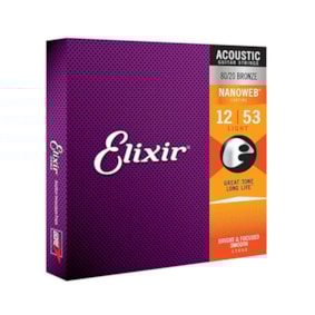 Encordoamento para Violão Elixir Nanoweb 11052 Light 0.012 Encordoamento para Violão Elixir Nanoweb 11052 Light 0.012