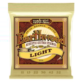Encordoamento para Violão Ernie Ball 2004 Earthwood Light 0.011 Encordoamento para Violão Ernie Ball 2004 Earthwood Light 0.011