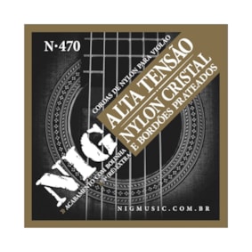 Encordoamento para Violão NIG N470 de Nylon Tensão Alta Com Bolinha Encordoamento para Violão NIG N470 de Nylon Tensão Alta Com Bolinha