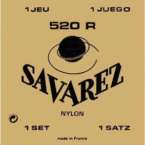 Encordoamento para Violão Savarez 520R de Nylon
