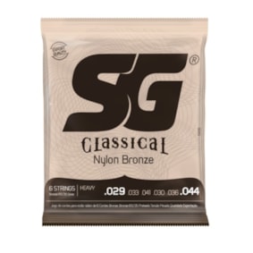 Encordoamento para Violão SG de Nylon Classical Nylon Bronze Heavy - Tensão Alta Encordoamento para Violão SG de Nylon Classical Nylon Bronze Heavy - Tensão Alta