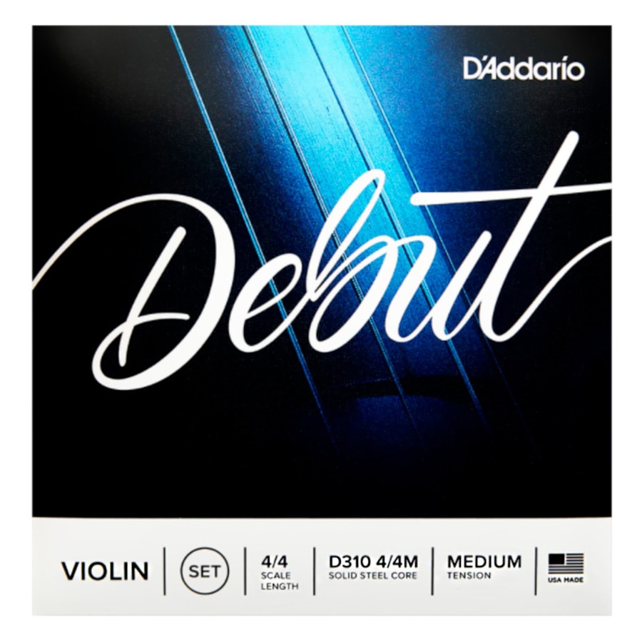 Encordoamento para Violino D'Addario D310 Debut 4/4M Tensão Média Escala 4/4 Encordoamento para Violino D'Addario D310 Debut 4/4M Tensão Média Escala 4/4