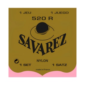 Encordoamento Savarez 520R Tradicional Nylon Tensão Média  Encordoamento Savarez 520R Tradicional Nylon Tensão Média