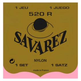 Encordoamento Savarez 520R Tradicional Nylon Tensão Média  Encordoamento Savarez 520R Tradicional Nylon Tensão Média