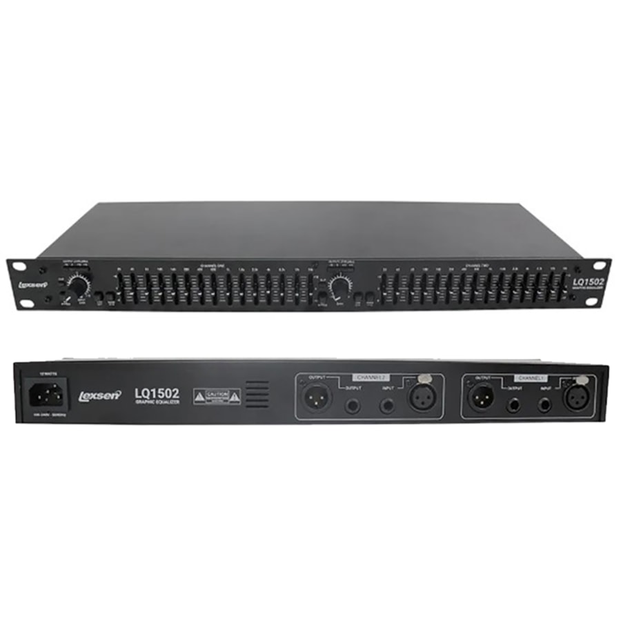 Equalizador Gráfico Lexsen LQ1502 Analógico Estéreo de 15 Vias Equalizador Gráfico Lexsen LQ1502 Analógico Estéreo de 15 Vias