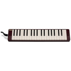Escaleta Yamaha P37D Linha Pianica de 37 Teclas Vermelho Escuro c/ Estojo