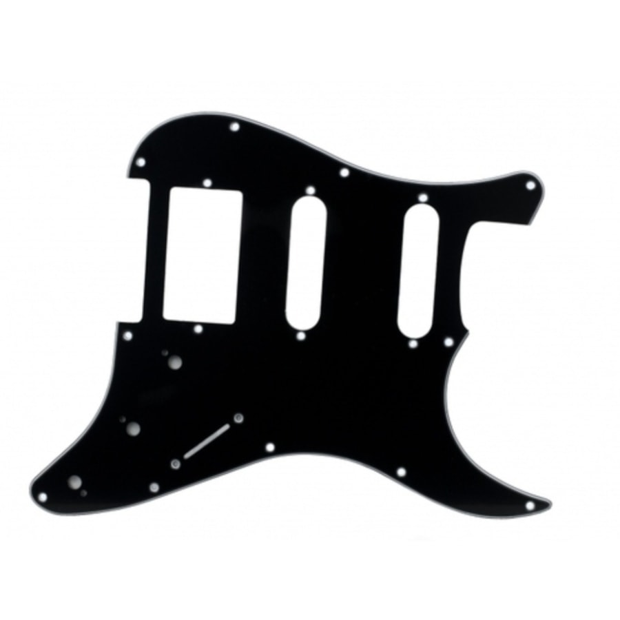 Escudo Dolphin p/ Guitarra Stratocaster HSS Preto - 2352