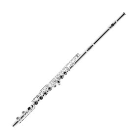 Flauta Transversal Harmonics HFL5237S em Dó Niquelada - Acompanha Case