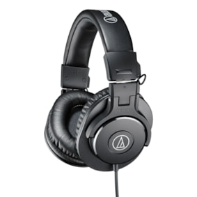 Fone de Ouvido Audio-Technica ATH-M30x Over-Ear M Series de Estúdio Preto