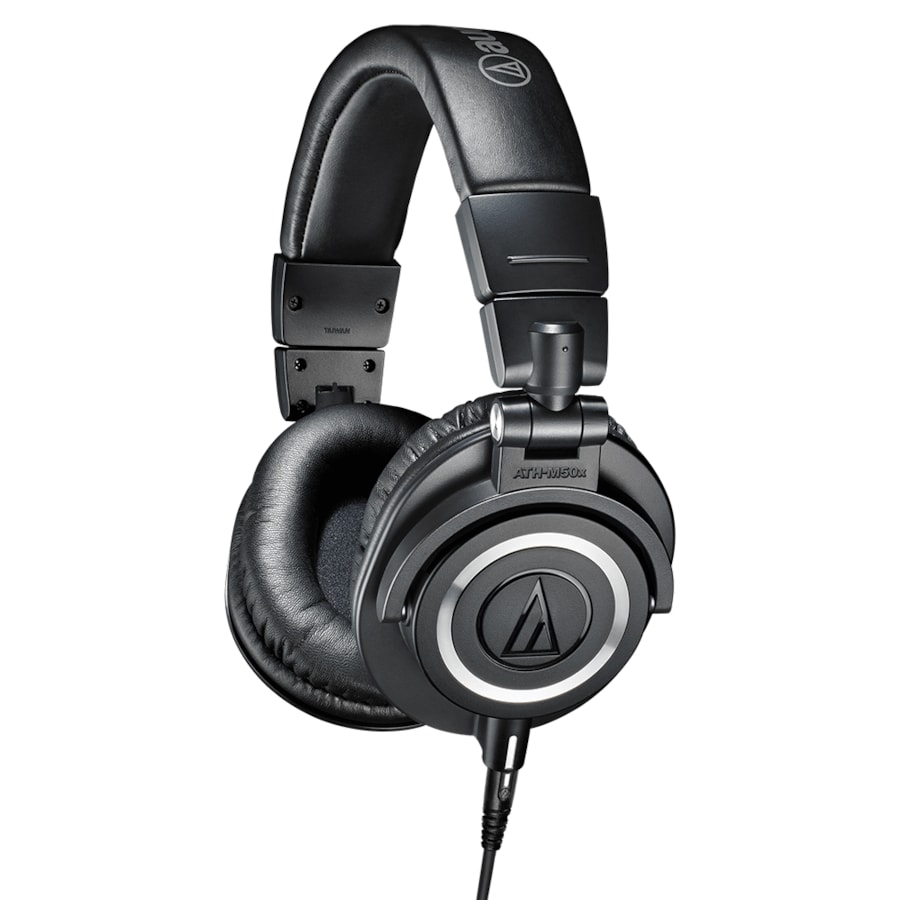 Fone de Ouvido Audio-Technica ATH-M50x Over-Ear M Series de Estúdio Preto Fone de Ouvido Audio-Technica ATH-M50x Over-Ear M Series de Estúdio Preto
