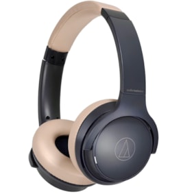 Fone De Ouvido  Áudio Technica ATH-S220BT NBG Preto C/ Bege Over Ear C/ Bluetooth