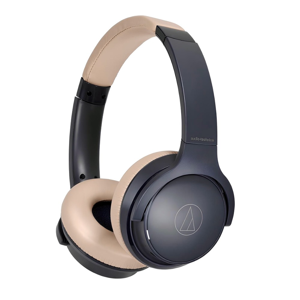 Fone De Ouvido  Áudio Technica ATH-S220BT NBG Preto C/ Bege Over Ear C/ Bluetooth