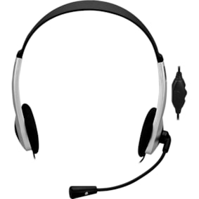 Fone de Ouvido Fortrek HBL101 On Ear Prata/Preto Com Fio