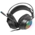 Fone De Ouvido Gamer Fortrek Crusader Headset  P2 + USB RGB Preto