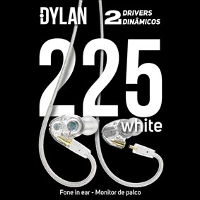 Fone De Ouvido In Ear Dylan DE225 2 Drivers White