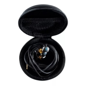 Fone de Ouvido Kolt iK215 In-Ear para Retorno Preto com Estojo Fone de Ouvido Kolt iK215 In-Ear para Retorno Preto com Estojo